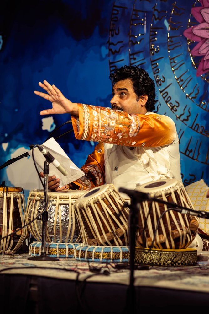 Manmohan Dogra performing live on tabla
