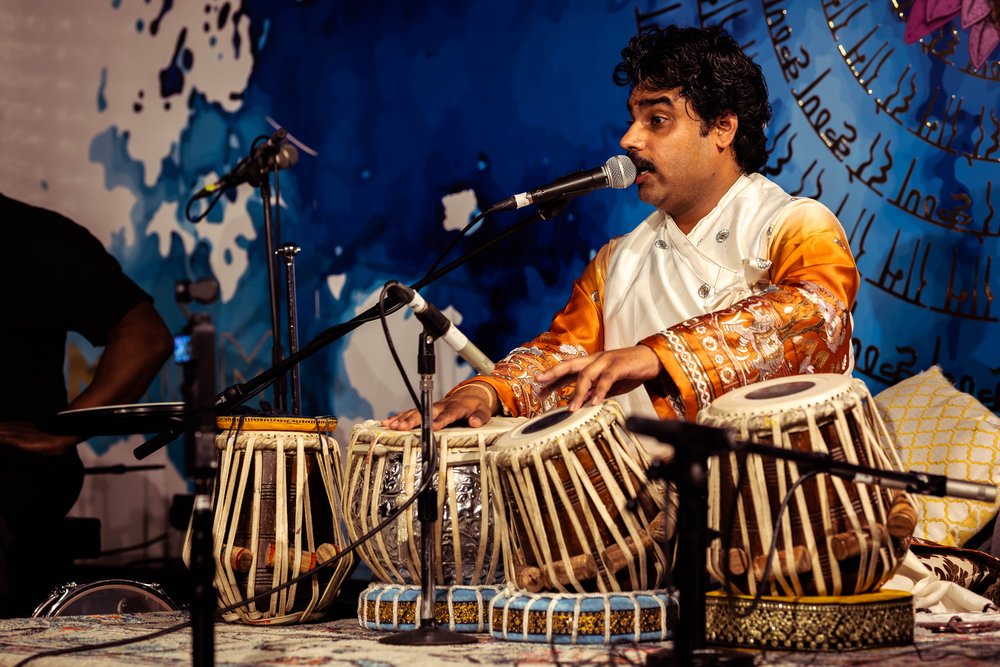Manmohan Dogra performing live on tabla