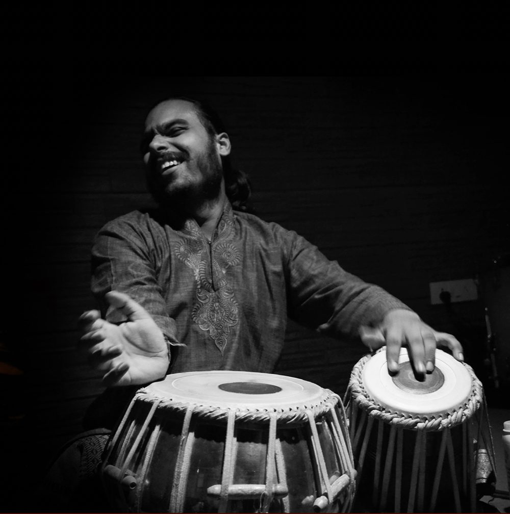 Manmohan Dogra performing live on tabla